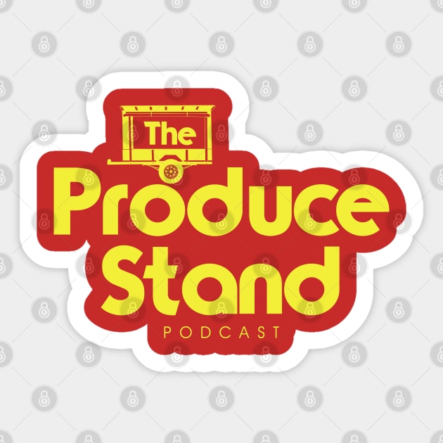 The Produce Stand Podcast primary logo yellow Sticker by Produce Stand Podcast